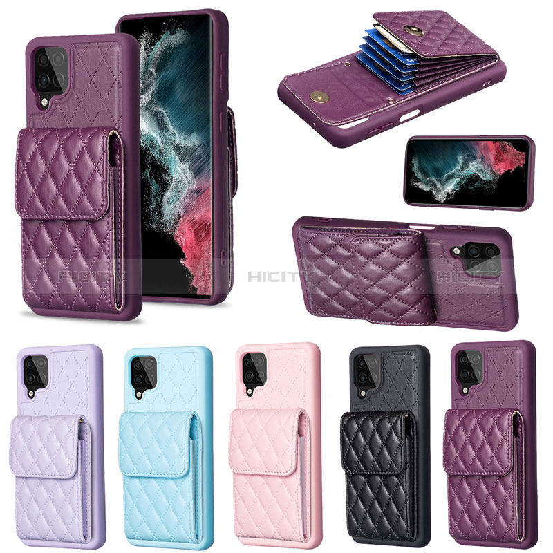 Coque Silicone Gel Motif Cuir Housse Etui BF6 pour Samsung Galaxy M12 Plus