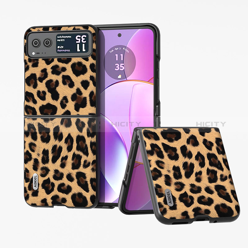 Coque Silicone Gel Motif Cuir Housse Etui BH2 pour Motorola Moto Razr 40 5G Plus