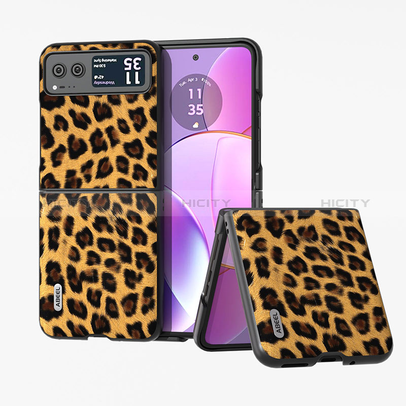 Coque Silicone Gel Motif Cuir Housse Etui BH2 pour Motorola Moto Razr 40 5G Plus