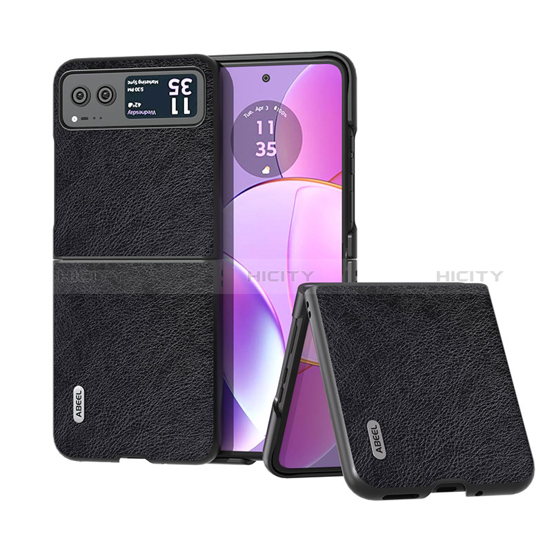 Coque Silicone Gel Motif Cuir Housse Etui BH7 pour Motorola Moto Razr 40 5G Plus