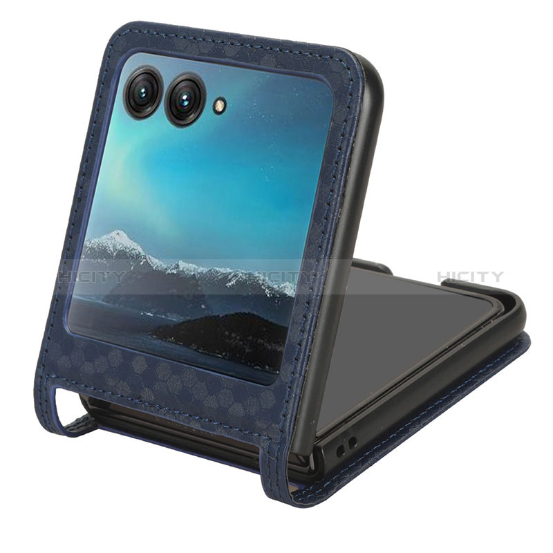 Coque Silicone Gel Motif Cuir Housse Etui CX2 pour Motorola Moto Razr 40 Ultra 5G Plus