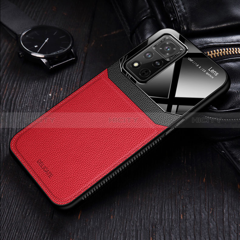 Coque Silicone Gel Motif Cuir Housse Etui FL1 pour Huawei Honor V40 5G Plus