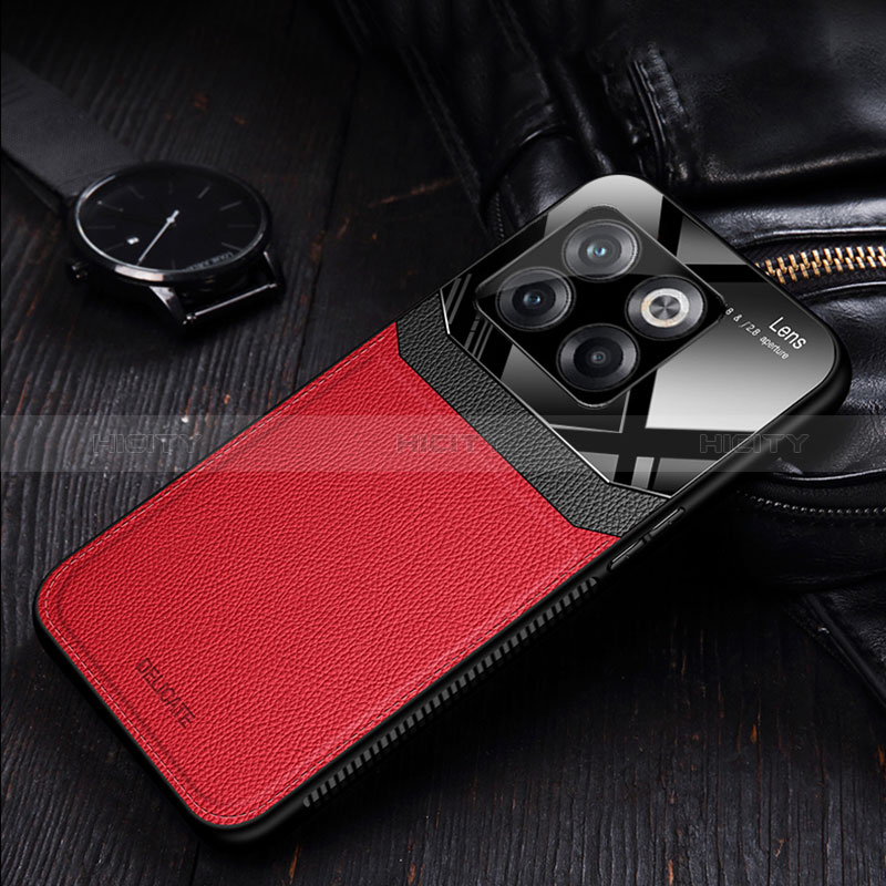 Coque Silicone Gel Motif Cuir Housse Etui FL1 pour OnePlus 10T 5G Plus