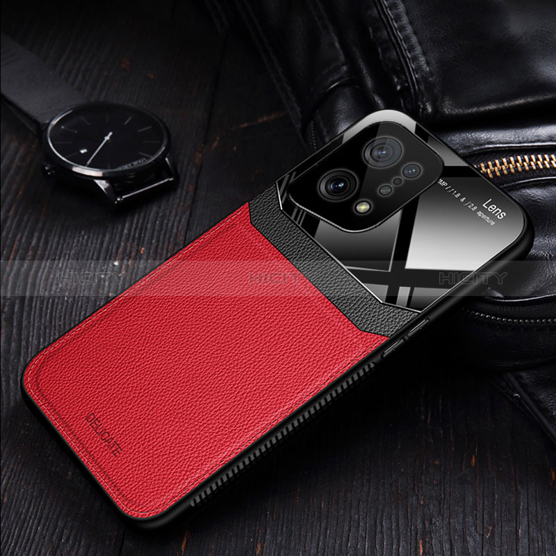 Coque Silicone Gel Motif Cuir Housse Etui FL1 pour Oppo Find X5 5G Plus