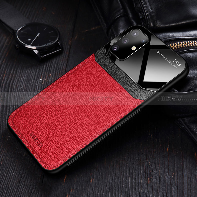 Coque Silicone Gel Motif Cuir Housse Etui FL1 pour Samsung Galaxy A81 Plus