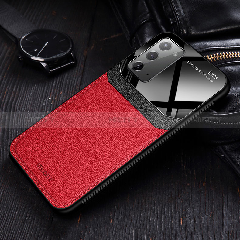 Coque Silicone Gel Motif Cuir Housse Etui FL1 pour Samsung Galaxy Note 20 5G Plus