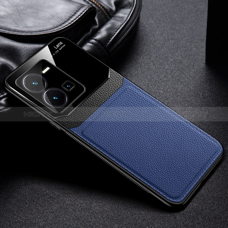 Coque Silicone Gel Motif Cuir Housse Etui FL1 pour Vivo Y35 4G Plus