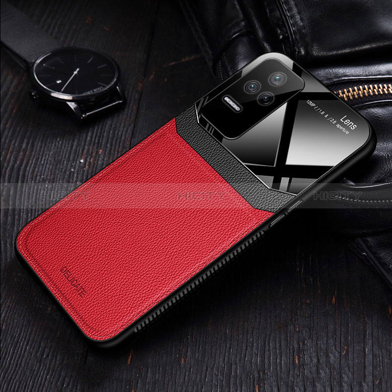 Coque Silicone Gel Motif Cuir Housse Etui FL1 pour Xiaomi Poco F4 5G Plus