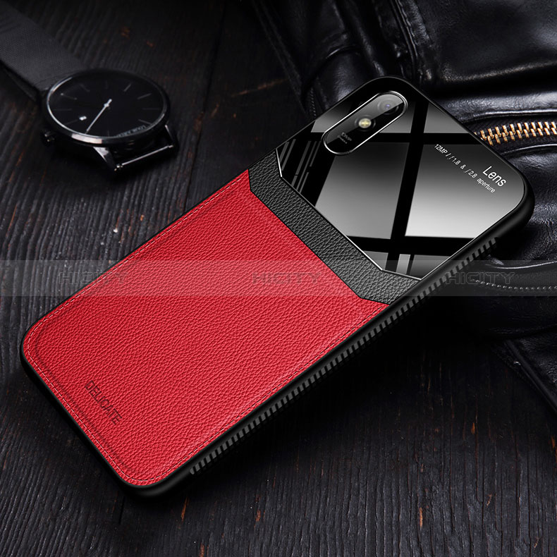 Coque Silicone Gel Motif Cuir Housse Etui FL1 pour Xiaomi Redmi 9A Plus