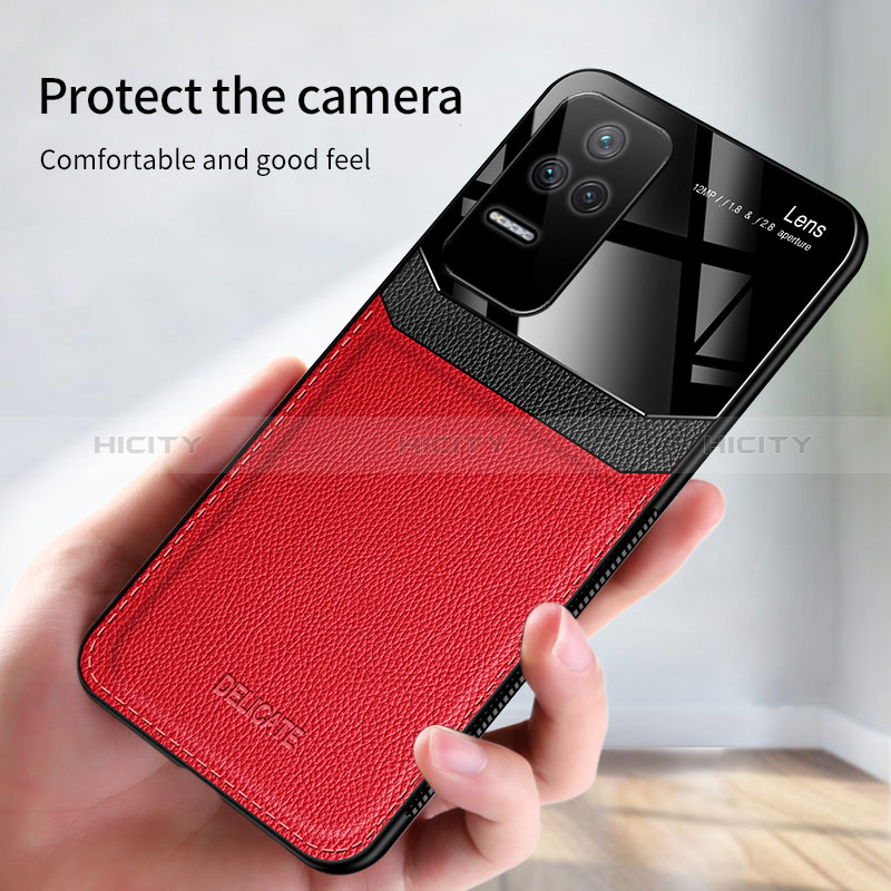 Coque Silicone Gel Motif Cuir Housse Etui FL1 pour Xiaomi Redmi K40S 5G Plus