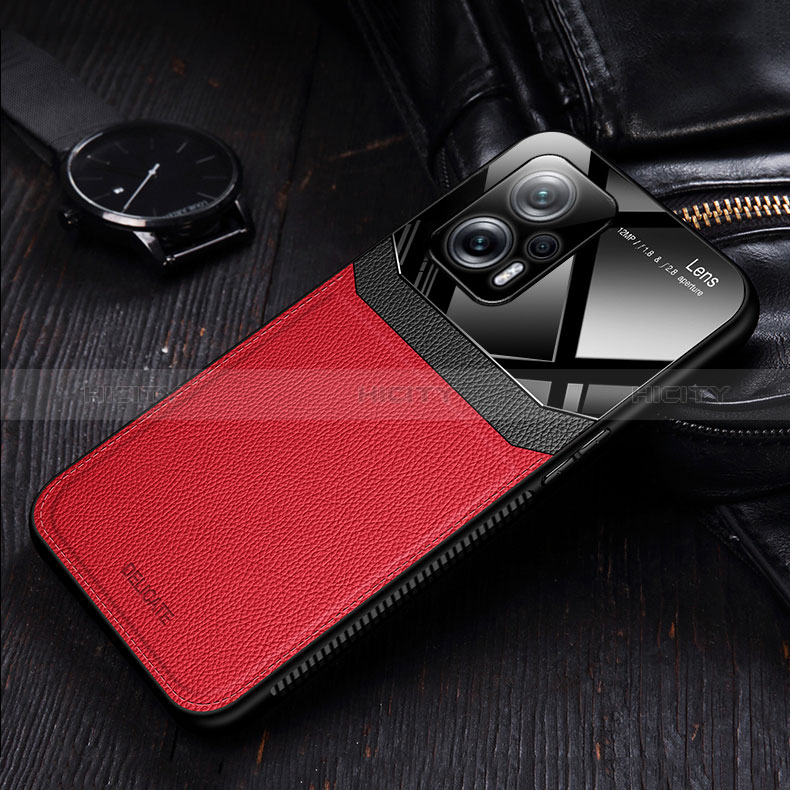 Coque Silicone Gel Motif Cuir Housse Etui FL1 pour Xiaomi Redmi K50i 5G Plus