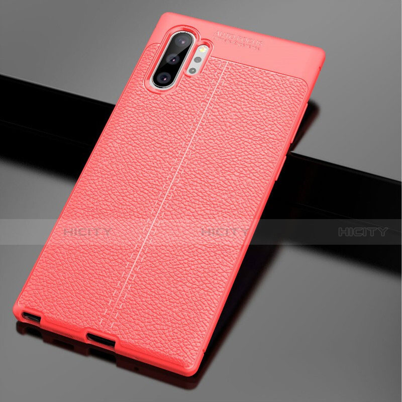 Coque Silicone Gel Motif Cuir Housse Etui G01 pour Samsung Galaxy Note 10 Plus 5G Plus