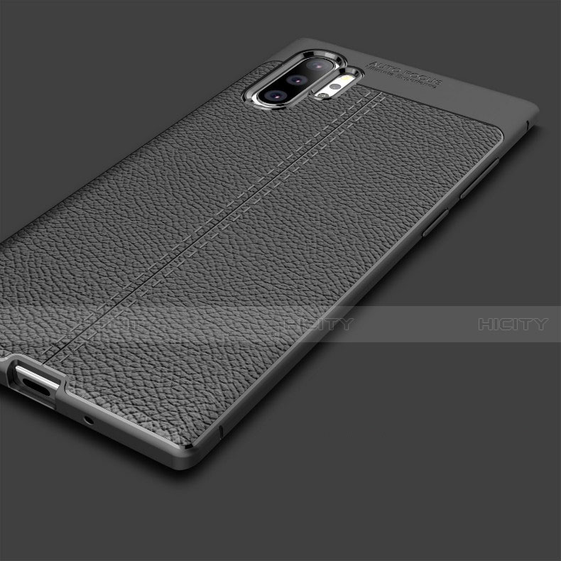 Coque Silicone Gel Motif Cuir Housse Etui G01 pour Samsung Galaxy Note 10 Plus 5G Plus