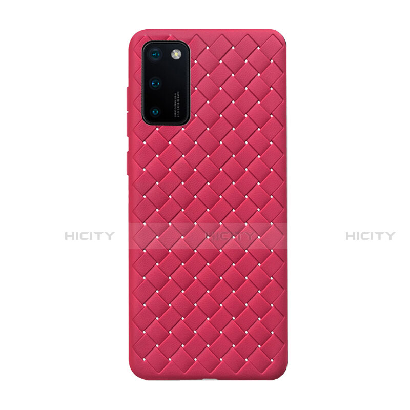 Coque Silicone Gel Motif Cuir Housse Etui H01 pour Huawei Honor View 30 Pro 5G Rouge Plus