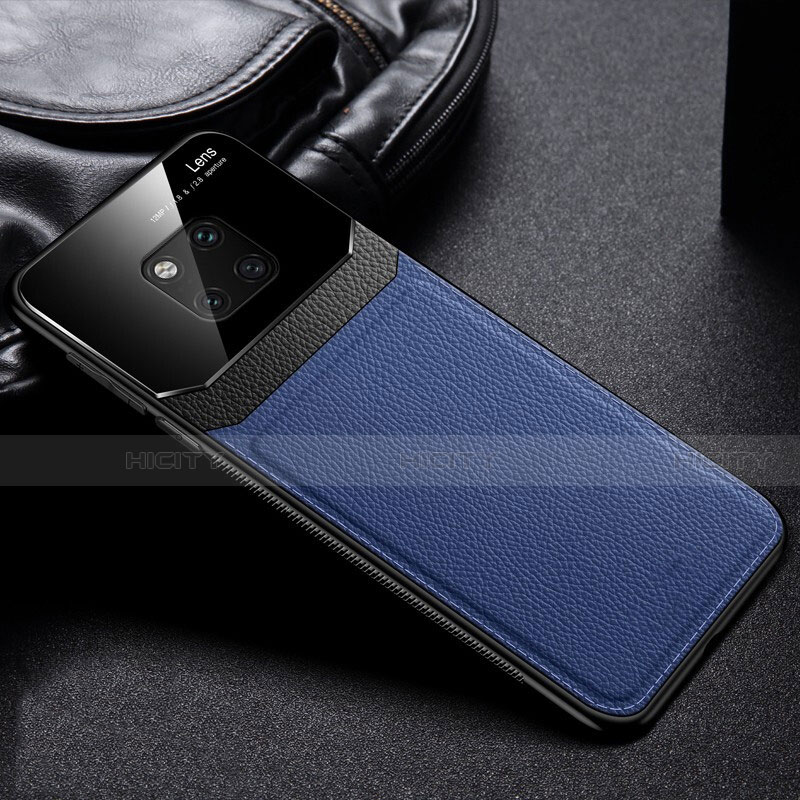 Coque Silicone Gel Motif Cuir Housse Etui H01 pour Huawei Mate 20 Pro Plus