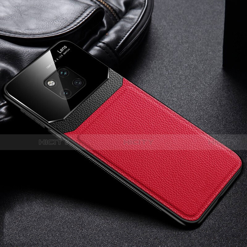 Coque Silicone Gel Motif Cuir Housse Etui H01 pour Huawei Mate 20 Pro Plus