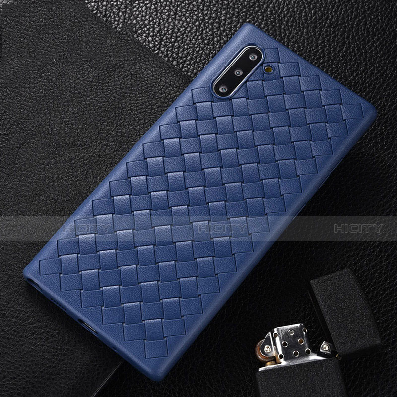 Coque Silicone Gel Motif Cuir Housse Etui H01 pour Samsung Galaxy Note 10 5G Plus