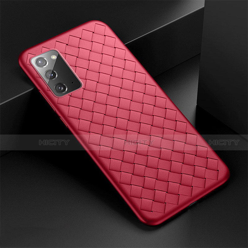 Coque Silicone Gel Motif Cuir Housse Etui H01 pour Samsung Galaxy Note 20 5G Plus