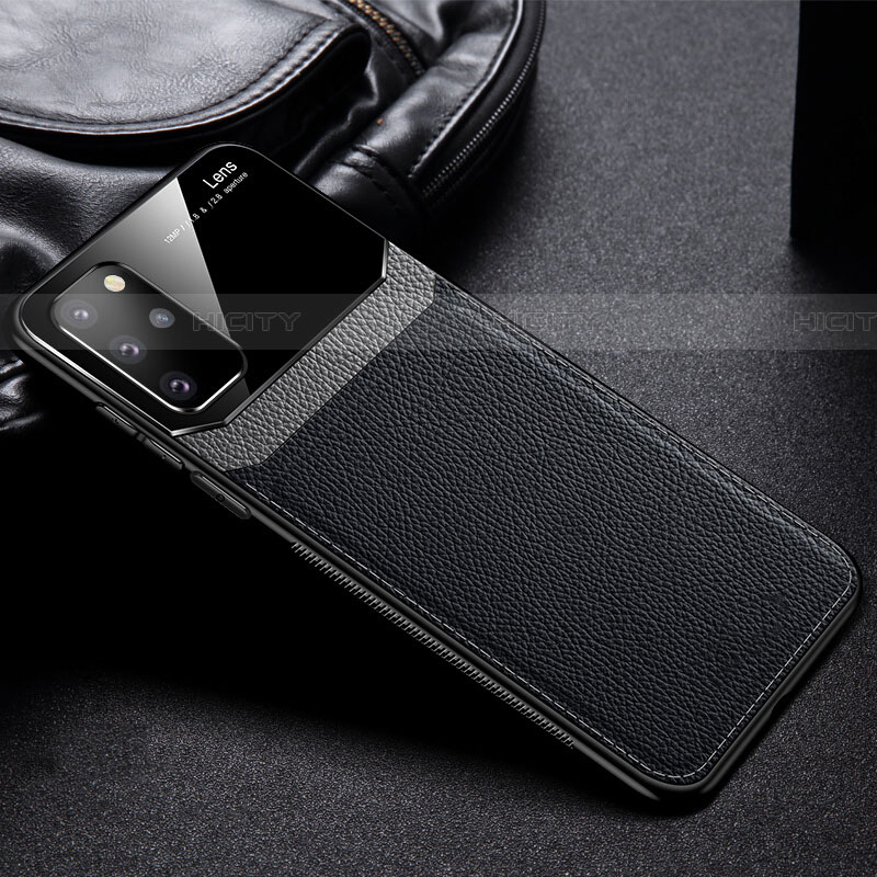 Coque Silicone Gel Motif Cuir Housse Etui H01 pour Samsung Galaxy S20 Plus 5G Noir Plus