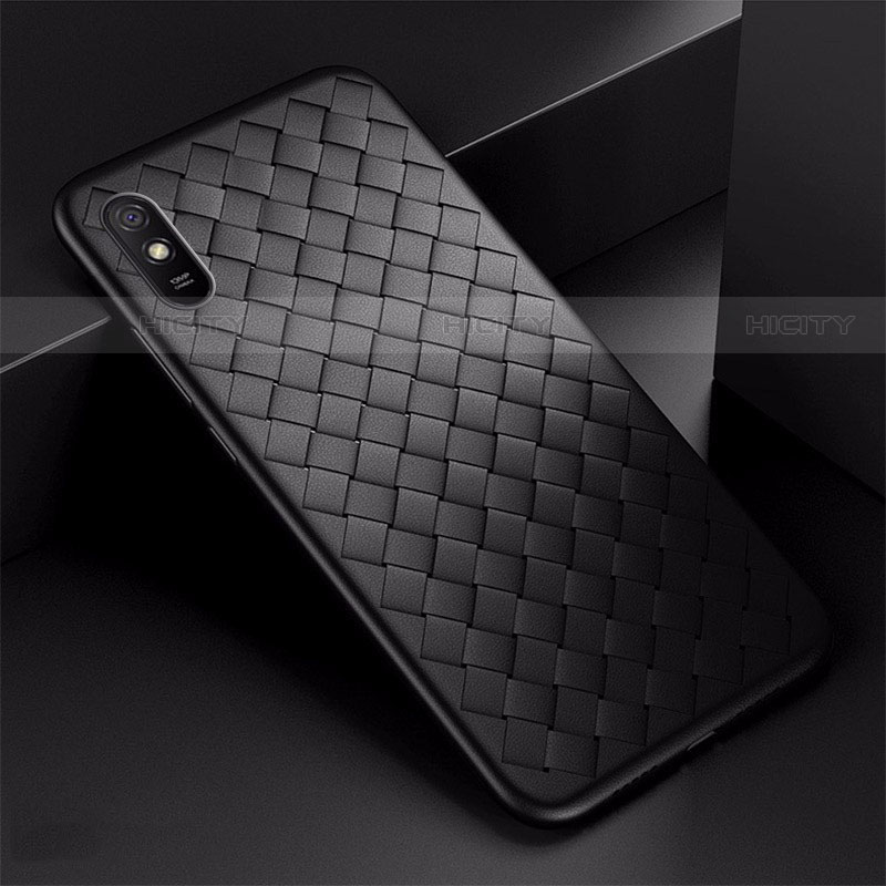 Coque Silicone Gel Motif Cuir Housse Etui H01 pour Xiaomi Redmi 9A Plus