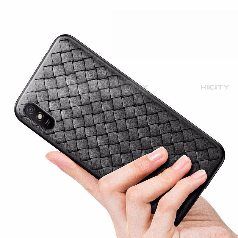 Coque Silicone Gel Motif Cuir Housse Etui H01 pour Xiaomi Redmi 9A Plus