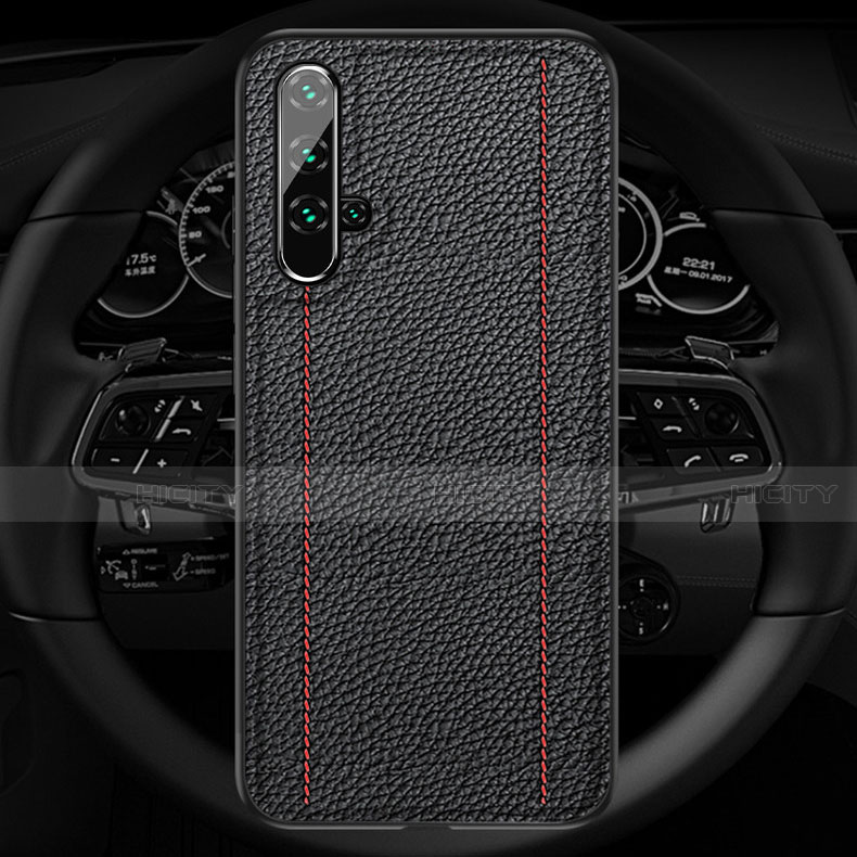 Coque Silicone Gel Motif Cuir Housse Etui H02 pour Huawei Honor 20 Plus