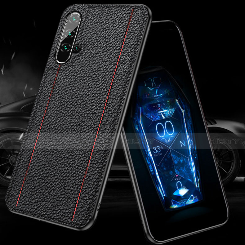 Coque Silicone Gel Motif Cuir Housse Etui H02 pour Huawei Nova 5T Plus