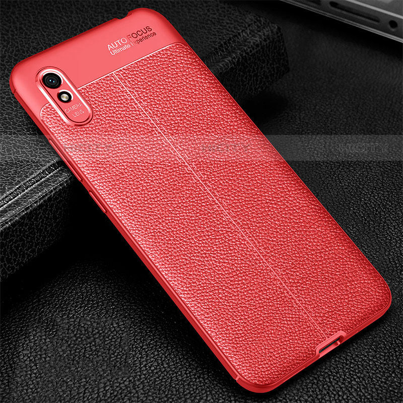 Coque Silicone Gel Motif Cuir Housse Etui H02 pour Xiaomi Redmi 9A Plus