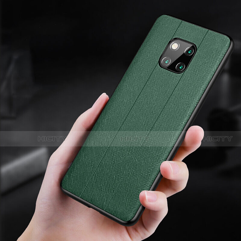 Coque Silicone Gel Motif Cuir Housse Etui H03 pour Huawei Mate 20 Pro Plus