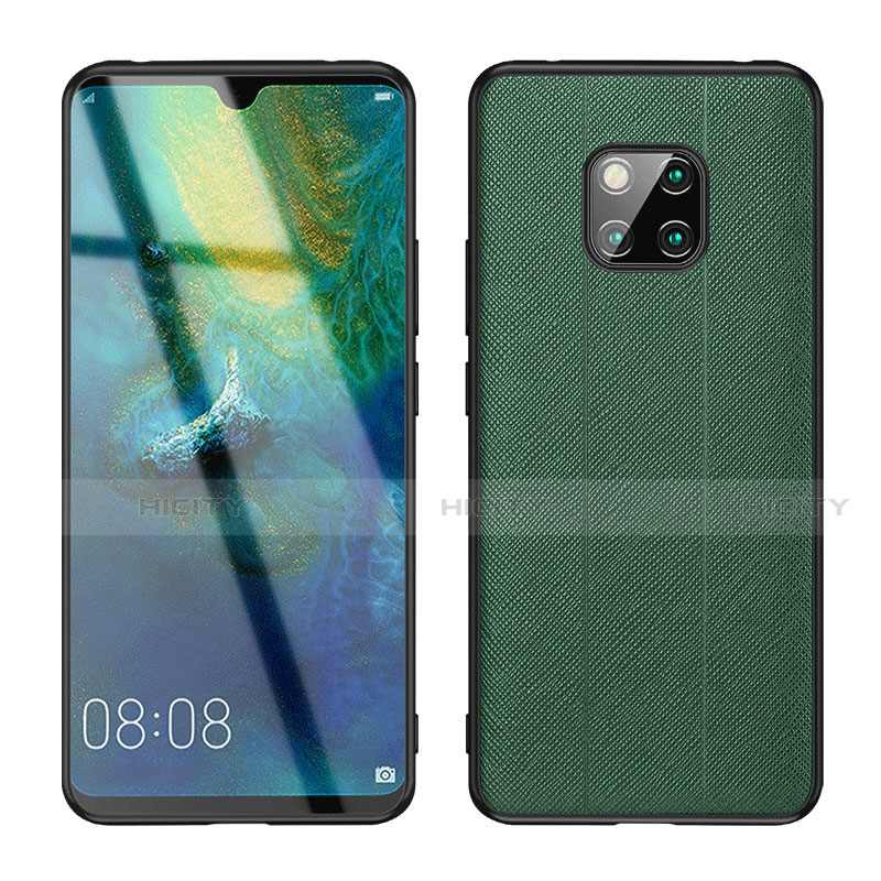 Coque Silicone Gel Motif Cuir Housse Etui H03 pour Huawei Mate 20 Pro Plus