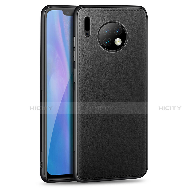 Coque Silicone Gel Motif Cuir Housse Etui H03 pour Huawei Mate 30E Pro 5G Noir Plus