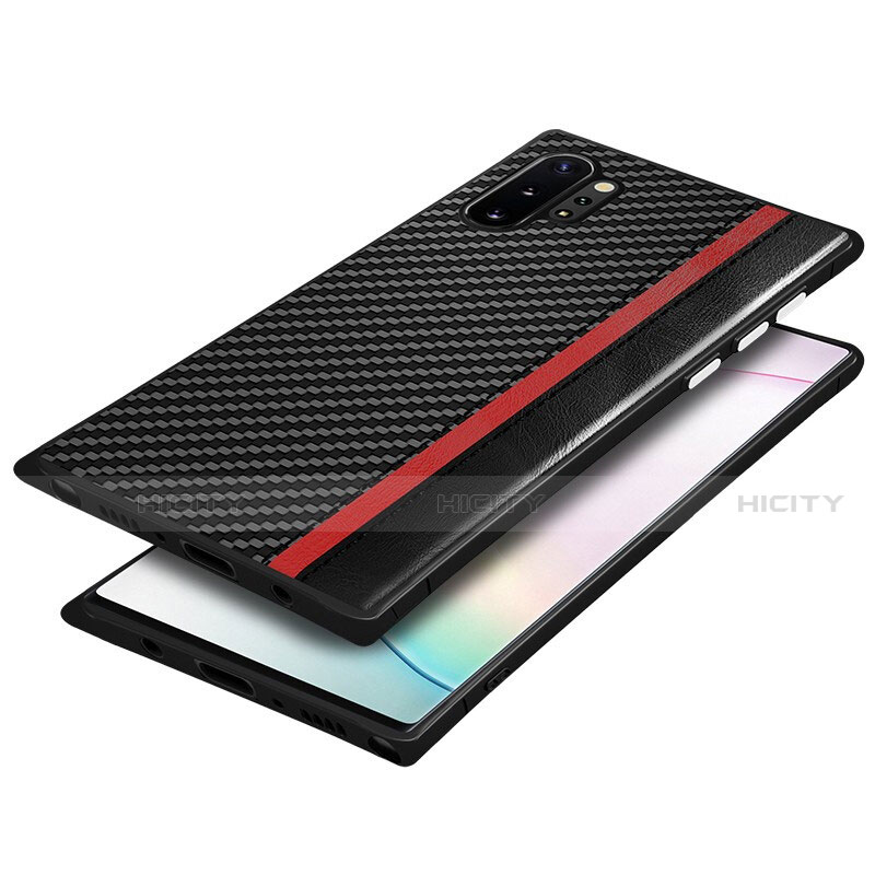 Coque Silicone Gel Motif Cuir Housse Etui H03 pour Samsung Galaxy Note 10 Plus Plus