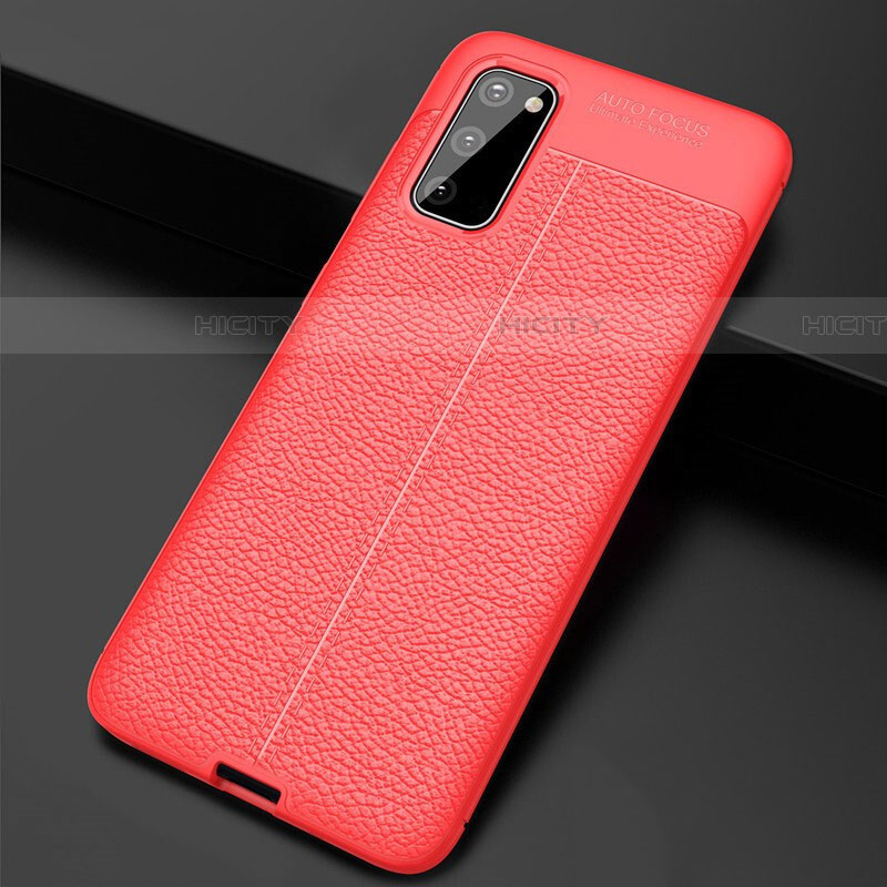 Coque Silicone Gel Motif Cuir Housse Etui H05 pour Samsung Galaxy S20 Plus