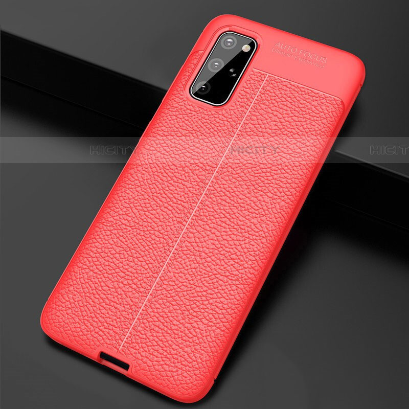 Coque Silicone Gel Motif Cuir Housse Etui H06 pour Samsung Galaxy S20 Plus Plus