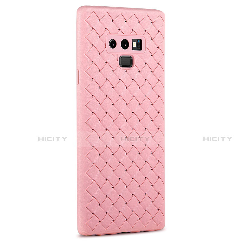 Coque Silicone Gel Motif Cuir Housse Etui L01 pour Samsung Galaxy Note 9 Plus