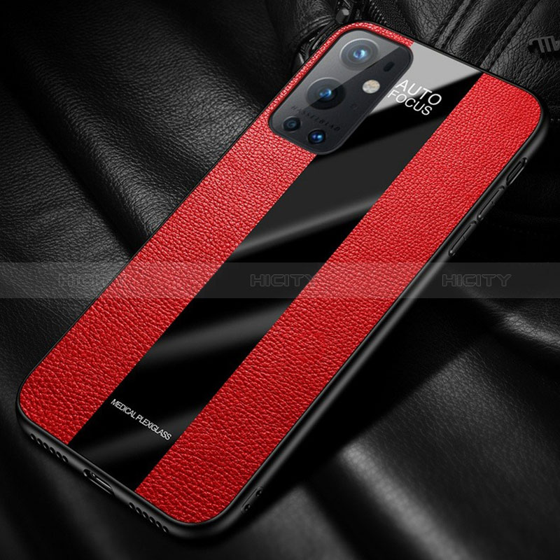 Coque Silicone Gel Motif Cuir Housse Etui PB1 pour OnePlus 9 Pro 5G Plus