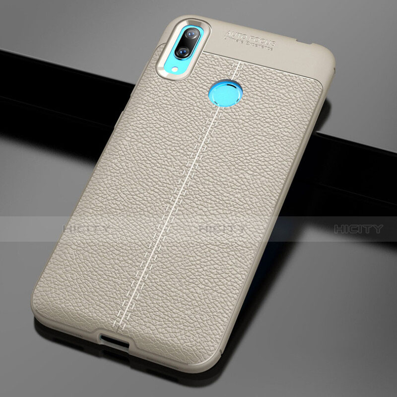 Coque Silicone Gel Motif Cuir Housse Etui pour Huawei Enjoy 9 Or Plus