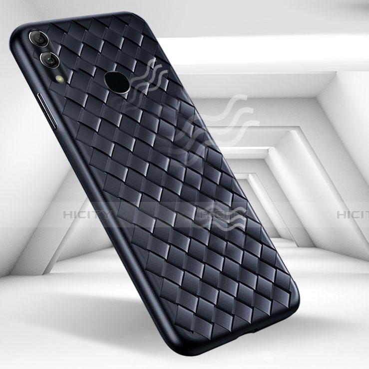 Coque Silicone Gel Motif Cuir Housse Etui pour Huawei Honor 8X Plus