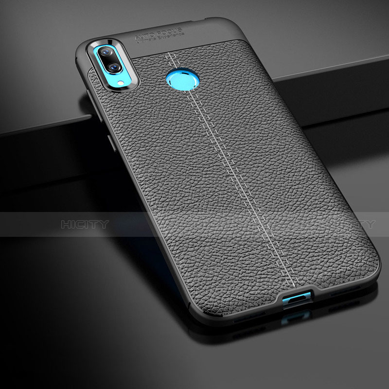 Coque Silicone Gel Motif Cuir Housse Etui pour Huawei Y7 (2019) Plus