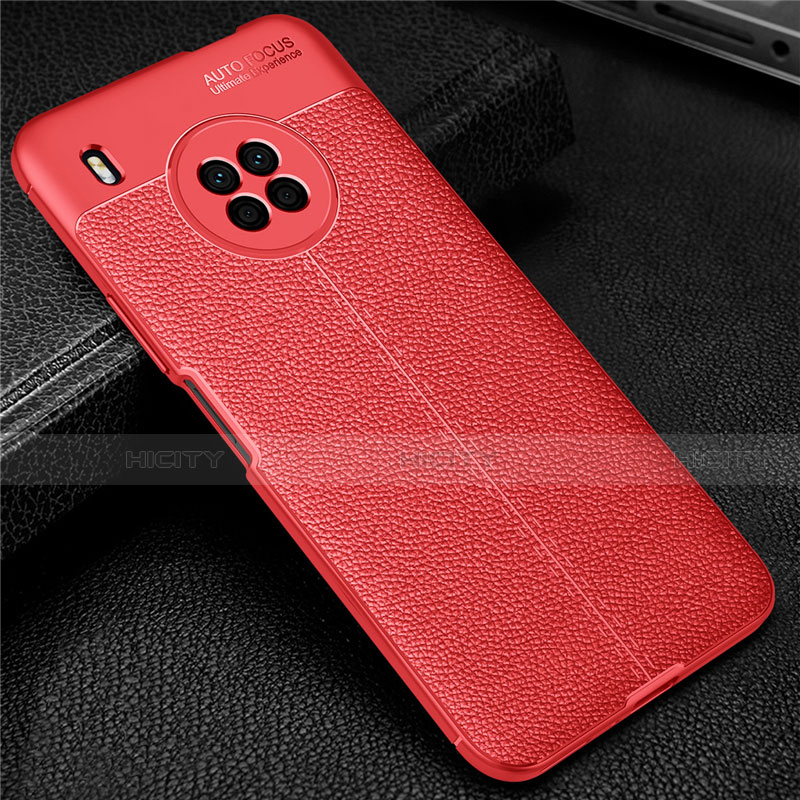 Coque Silicone Gel Motif Cuir Housse Etui pour Huawei Y9a Plus