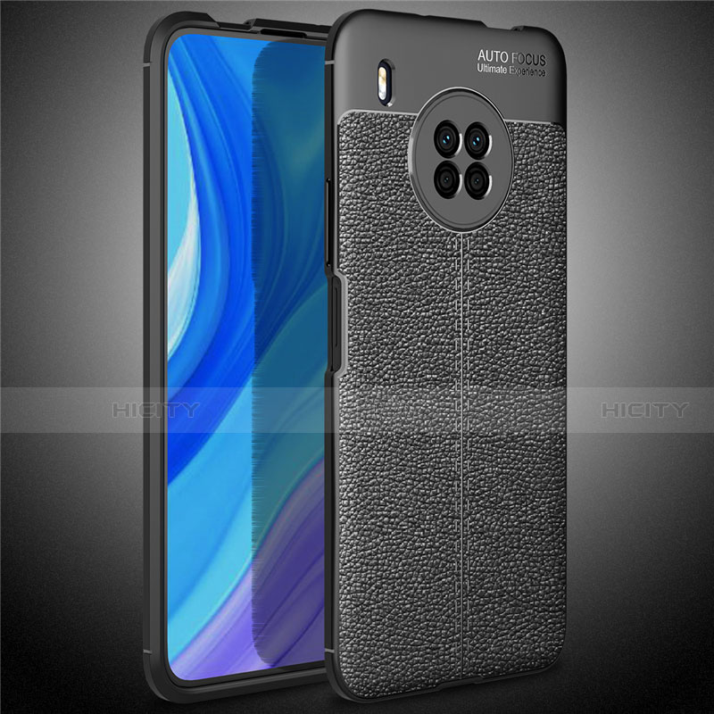 Coque Silicone Gel Motif Cuir Housse Etui pour Huawei Y9a Plus