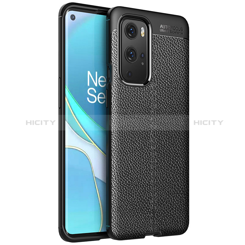 Coque Silicone Gel Motif Cuir Housse Etui pour OnePlus 9 Pro 5G Plus