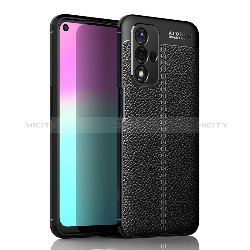 Coque Silicone Gel Motif Cuir Housse Etui pour Oppo A93s 5G Plus