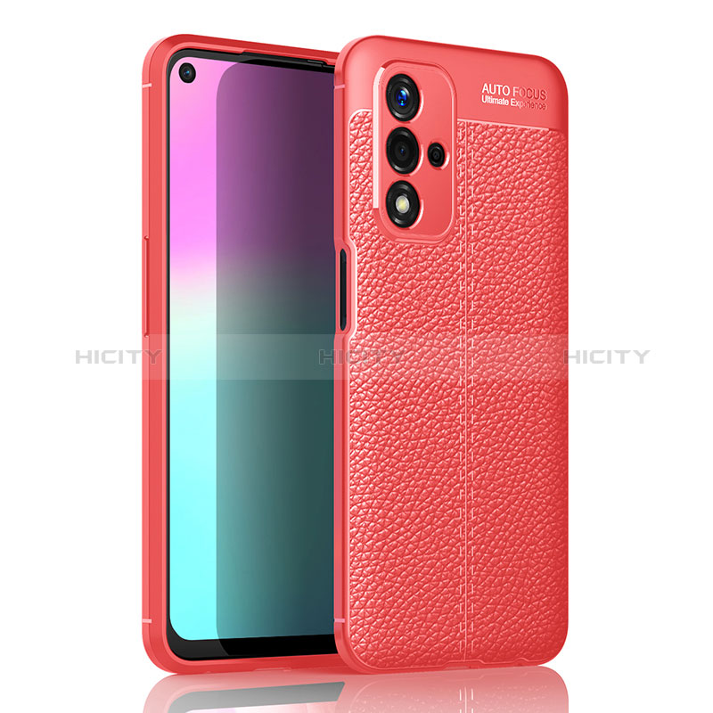 Coque Silicone Gel Motif Cuir Housse Etui pour Oppo A93s 5G Plus