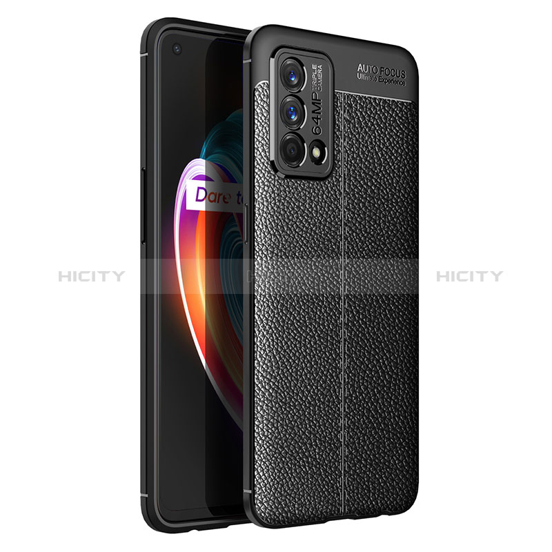 Coque Silicone Gel Motif Cuir Housse Etui pour Realme GT Master 5G Noir Plus