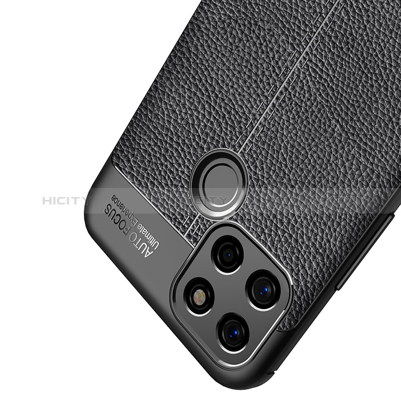 Coque Silicone Gel Motif Cuir Housse Etui pour Realme Narzo 30A Plus