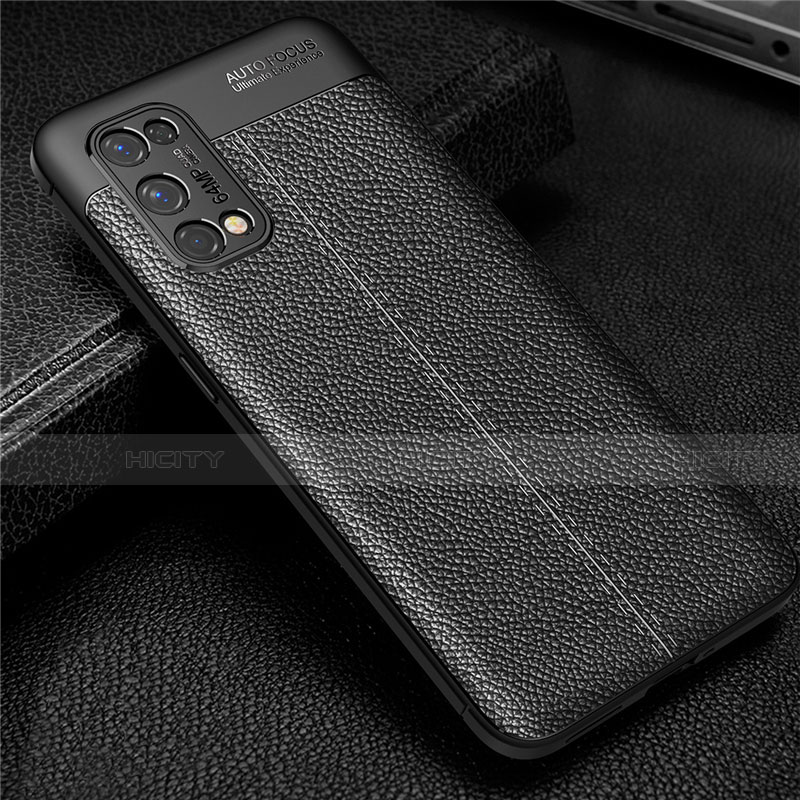 Coque Silicone Gel Motif Cuir Housse Etui pour Realme X7 Pro 5G Plus