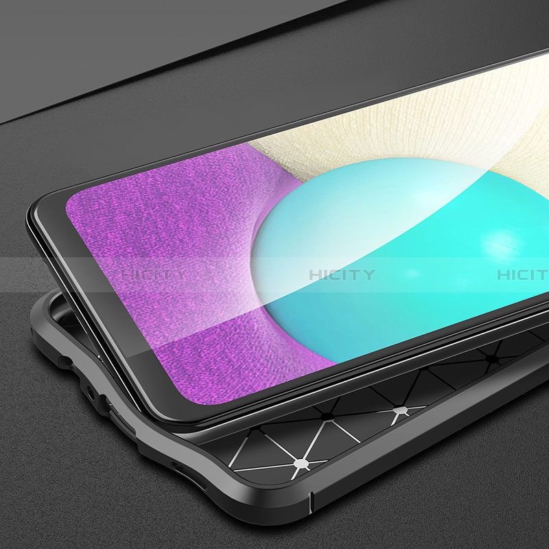 Coque Silicone Gel Motif Cuir Housse Etui pour Samsung Galaxy A02 Plus