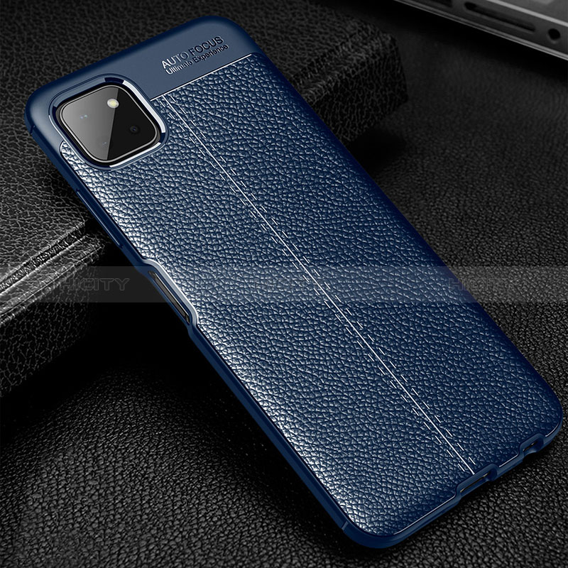 Coque Silicone Gel Motif Cuir Housse Etui pour Samsung Galaxy A22s 5G Plus