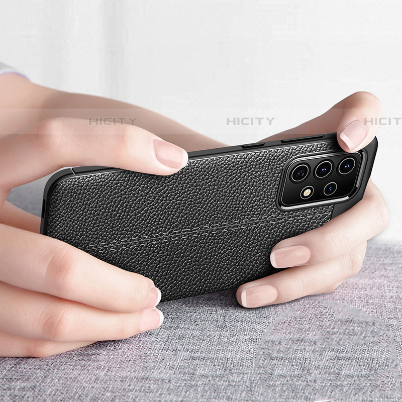 Coque Silicone Gel Motif Cuir Housse Etui pour Samsung Galaxy A52 4G Plus